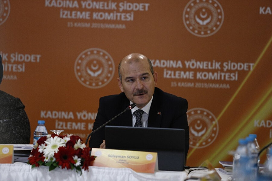  İçişleri Bakanı Süleyman Soylu, Kadına Yönelik Şiddet İzleme Komitesi Toplantısı'na katıldı.