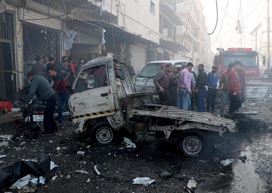 18 sivilin öldüğü El Bab'daki bombalı saldırı
