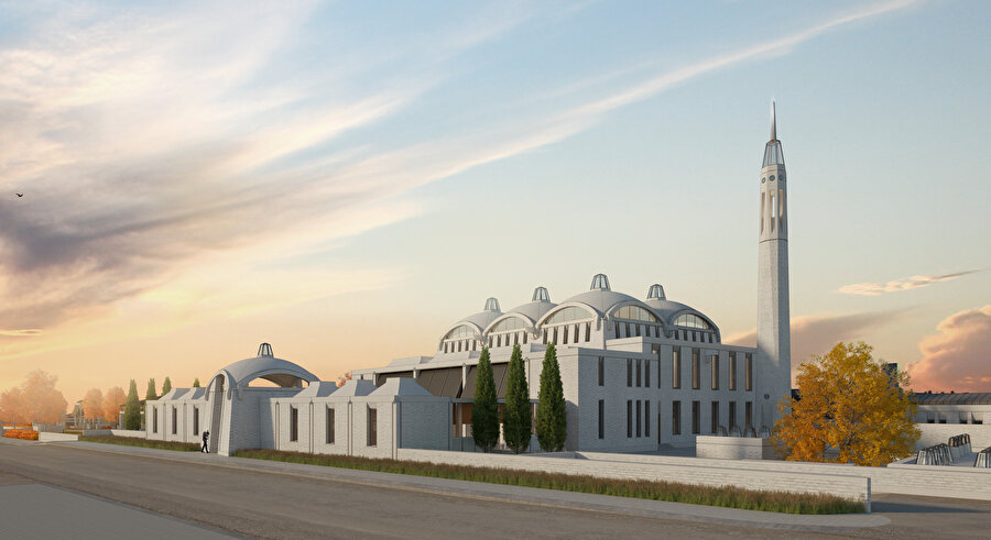 Mimar Celaleddin Çelik'in Gaziantep için tasarladığı camii projesi