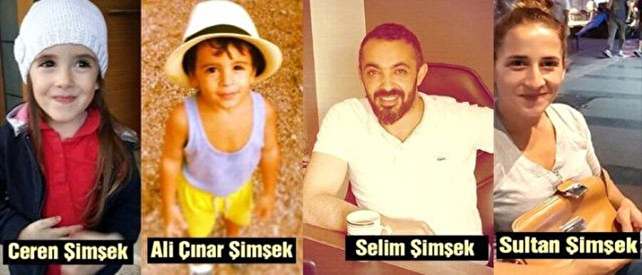 Sekiz katlı bir apartmanın en üst katında oturan Selim Şimşek (36), eşi Sultan Şimşek (38) ile çocukları Ceren (9) ve Ali Çınar Şimşek'inde (5) siyanür sonucu öldüğü tespit edildi.