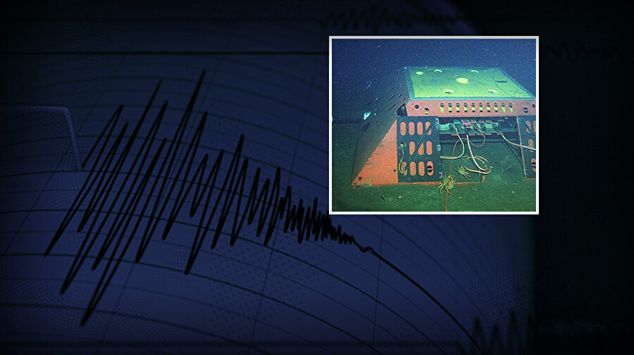 Araştırmacılar, cihazlarını deniz altı kabloları sayesinde okyanusun altındaki kaymaları ve kırılmaları izleyebildiler.