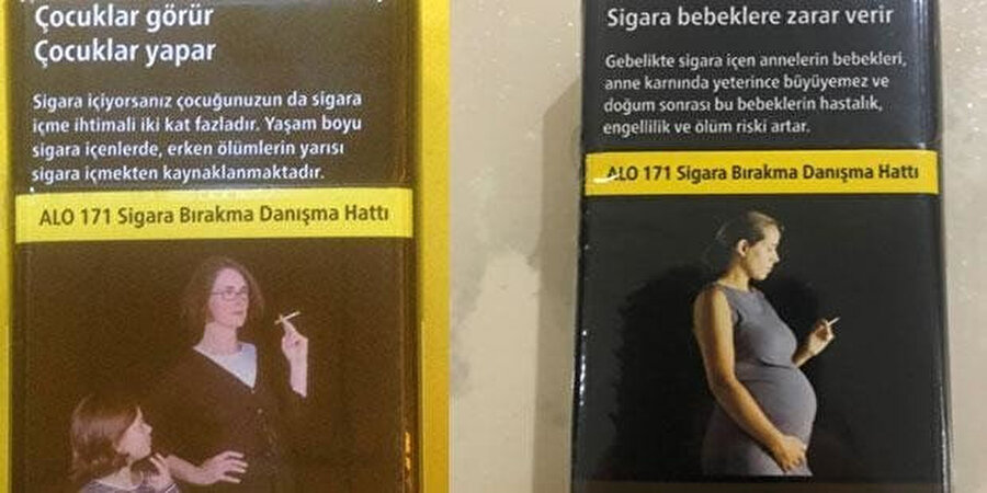 Paketlerin üzerinde sigara markalarının logosu bulunmuyor.nn