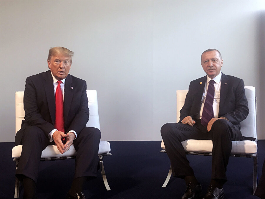 Cumhurbaşkanı Recep Tayyip Erdoğan ve ABD Başkanı Donald Trump.