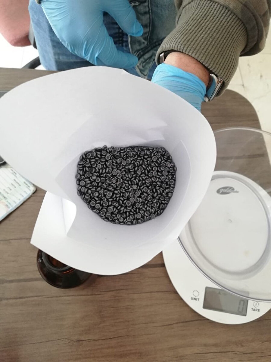 Osmaniye'deki operasyonda çantanın içinde bulundu