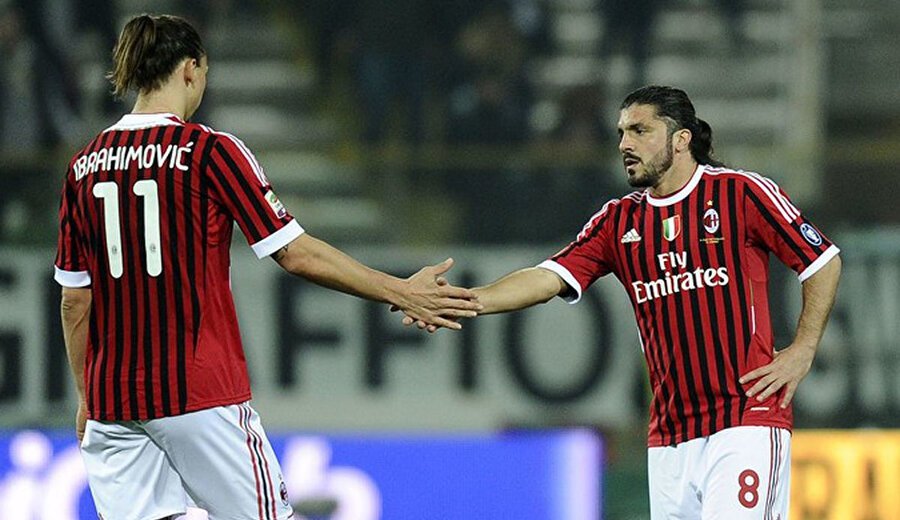 2010-2011 sezonunda Gattuso ve Zlatan aynı Milan forması giymişlerdi.