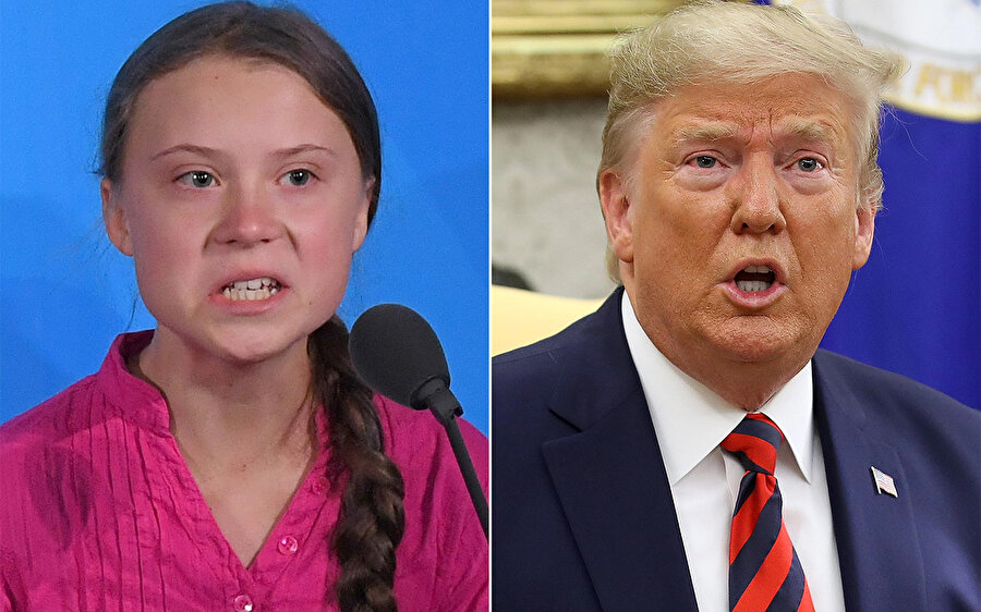 Greta Thunberg ve Donald Trump arasındaki 'gergin atmosfer' uzun süredir yoğun biçimde konuşuluyor. 