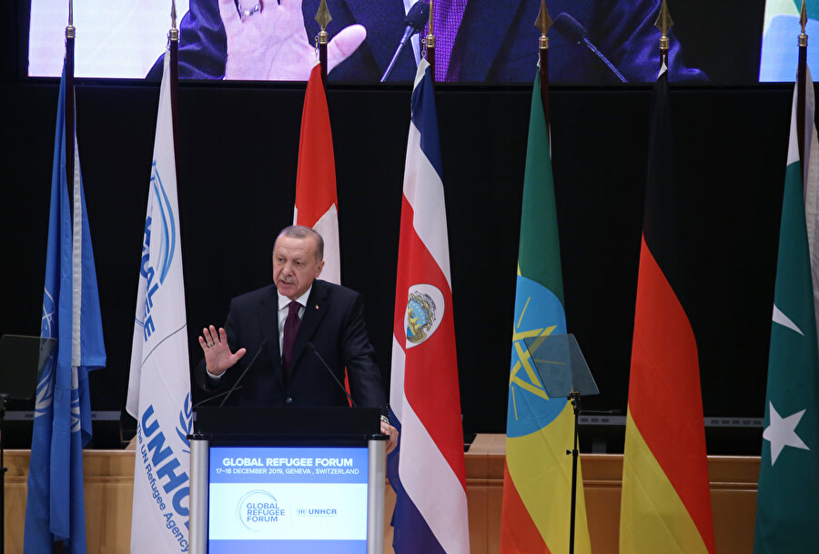 Cumhurbaşkanı Erdoğan'ın Birleşmiş Milletler Cenevre Ofisi'nde 1. Küresel Mülteci Forumu'ndaki konuşmasından