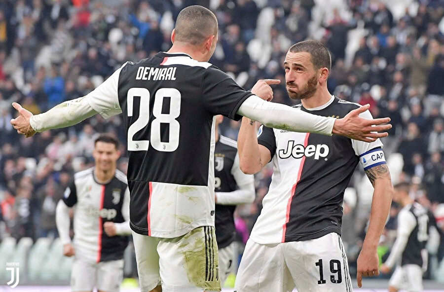 Merih Demiral, Bonucci'nin golünün asistini yaptı.