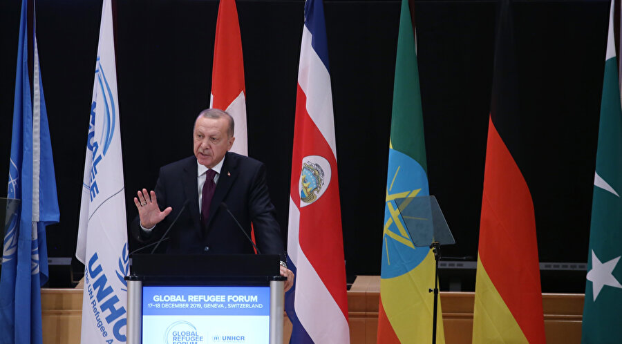 Cumhurbaşkanı Erdoğan, Cenevre'de gazetecilerin sorularını cevapladı
