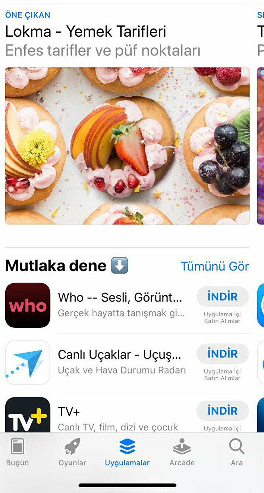 Lokma, AppStore'da 'öne' çıktı.