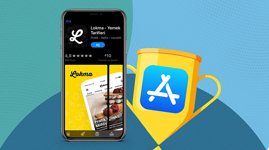 Lokma AppStore'da da en 'önde.'