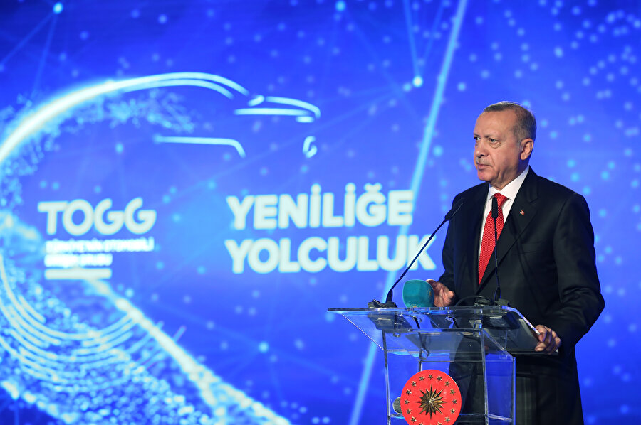 Cumhurbaşkanı Erdoğan'ın konuşması sırasında