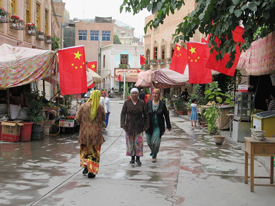 Sincan Bölgesi'ndeki Uygur Türkleri.