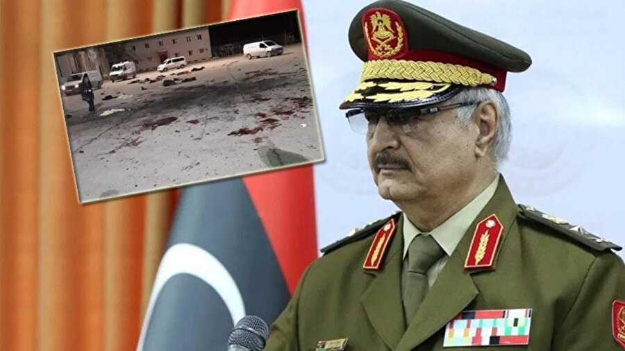 Libya'da ayrılıkçı General Halife Hafter'e bağlı güçler, bir askeri okulu hedef aldı.