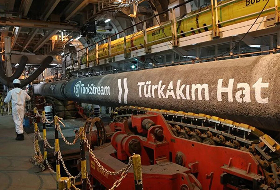 TürkAkım doğal gaz boru hattı açılıyor.