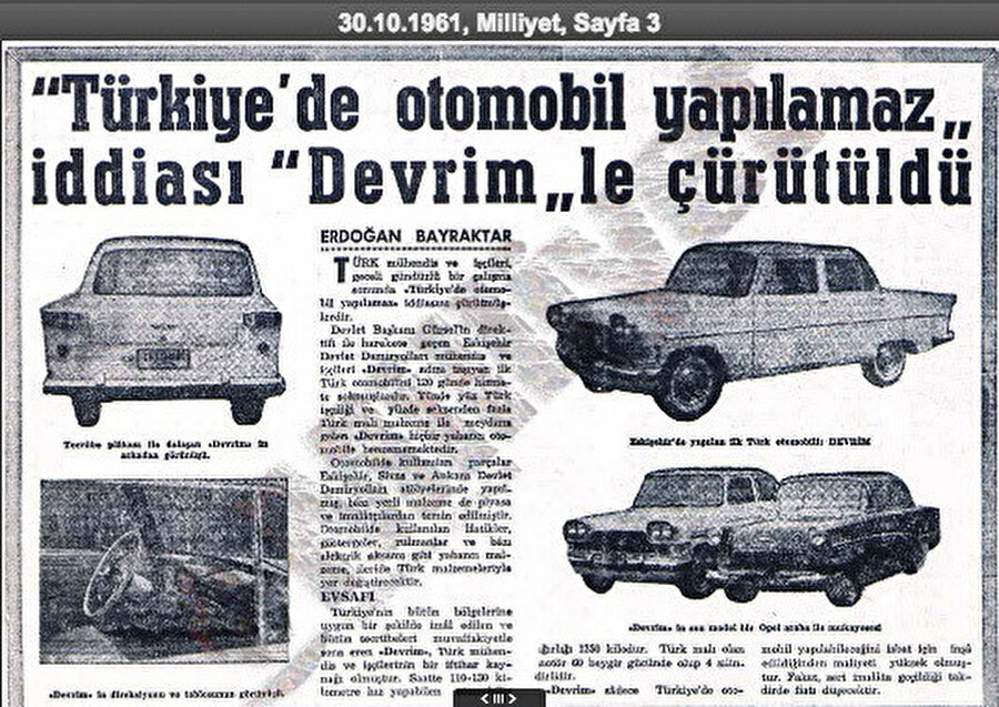 1961 tarihli Milliyet Gazetesi'nin manşeti...