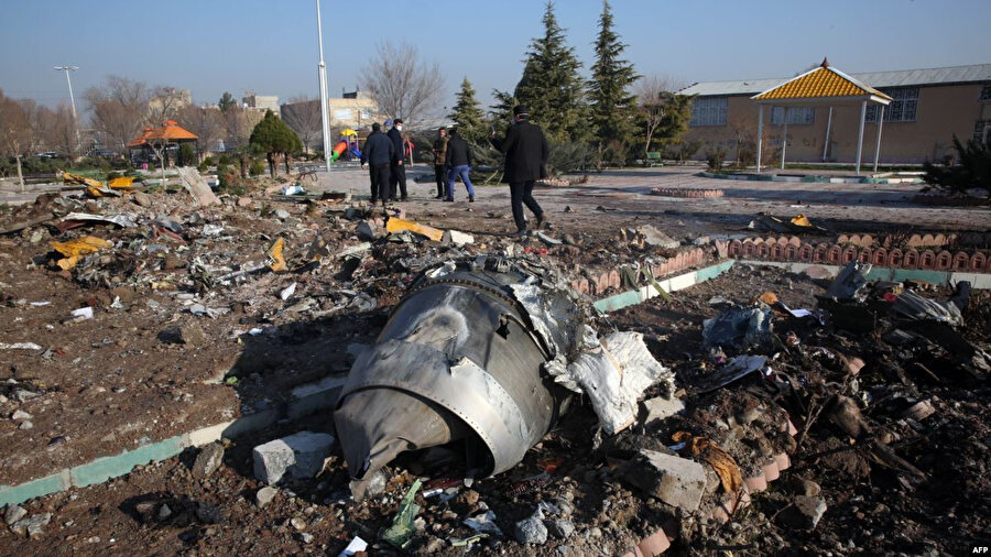 İran tarafından yanlışlıkla vurulan Ukrayna uçağı.