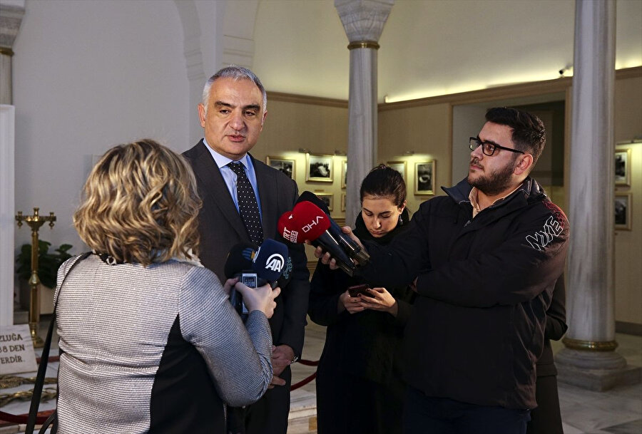 Kültür ve Turizm Bakanı Mehmet Nuri Ersoy gazetecilerin sorularını yanıtladı. 