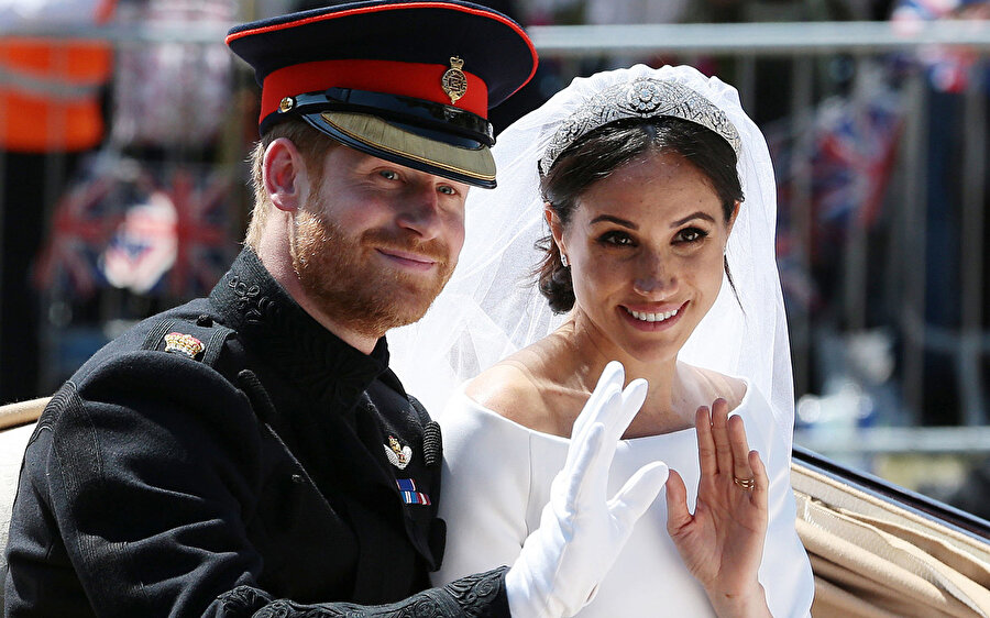 Prens Harry ve eşi Meghan'ın düğününden