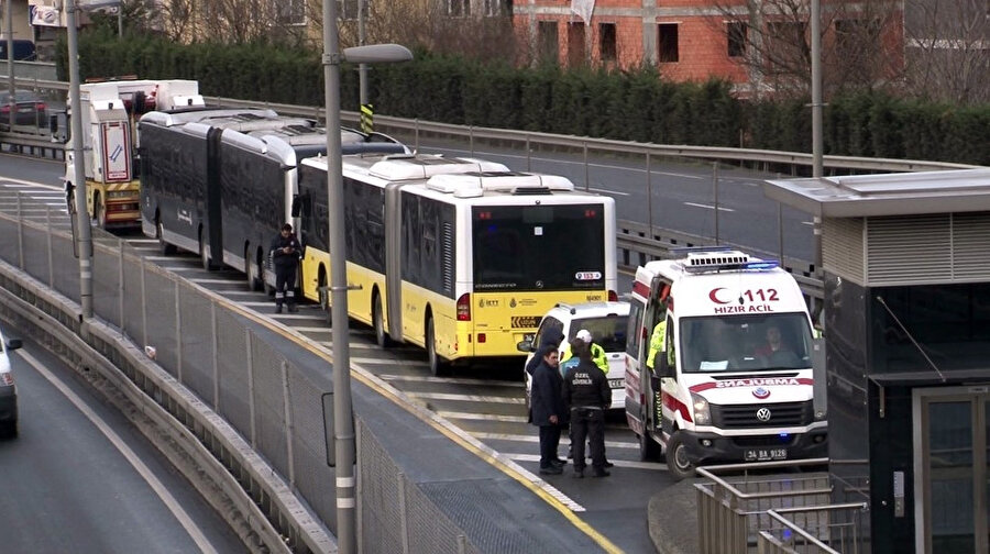 Okmeydanı'ndaki metrobüs kazası