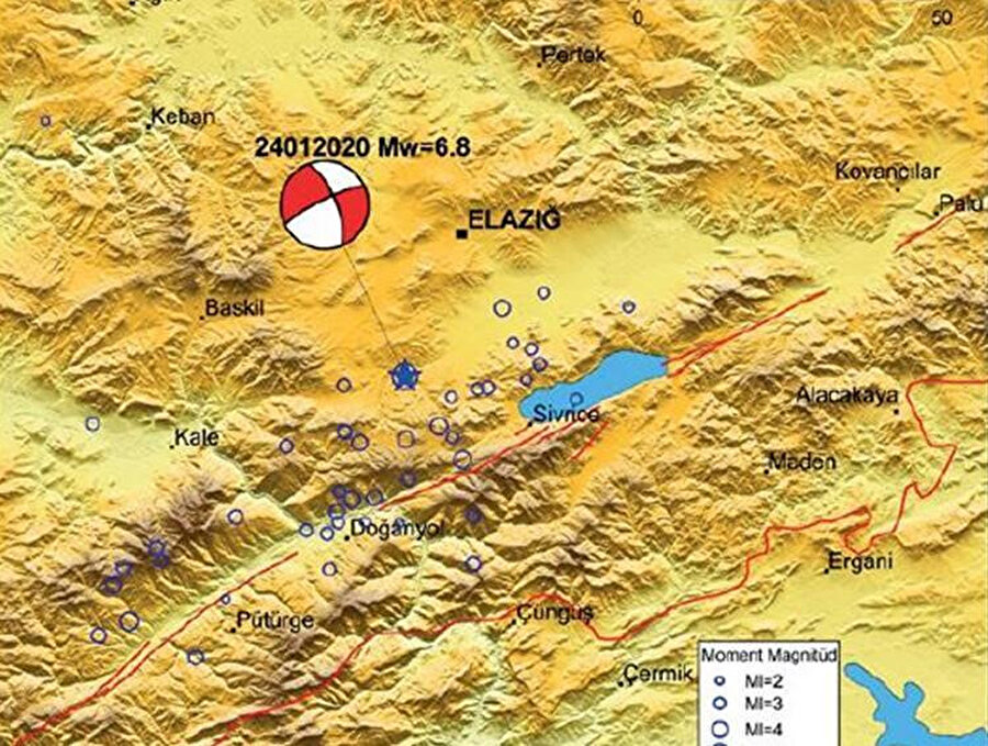 Elazığ depremi ön incelemesi