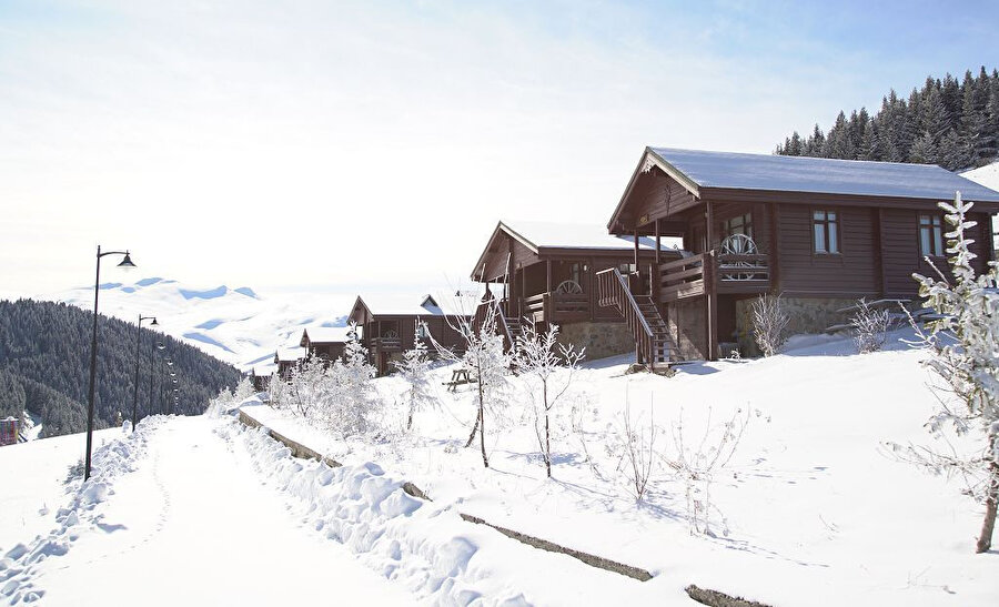 Birun Otel, kar manzarası