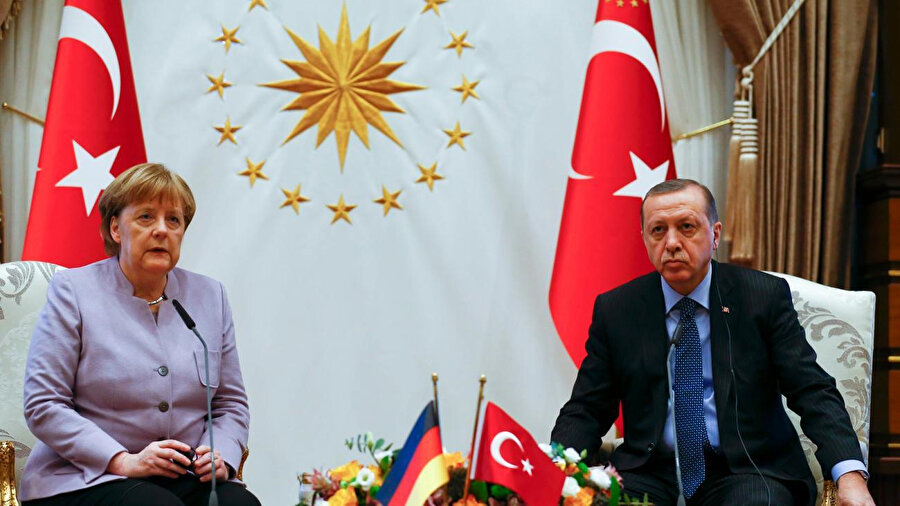 Cumhurbaşkanı Erdoğan ve Almanya Başbakanı Merkel