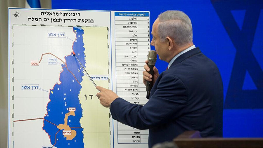İsrail Başbakanı Netanyahu, Tel Aviv'deki basın toplantısında Batı Şeria yakınlarındaki Ürdün Vadisi'ni işaret ederek, seçim öncesi yerleşim yerlerinin artırılmasına yönelik çalışmaların artırılacağını açıkladı