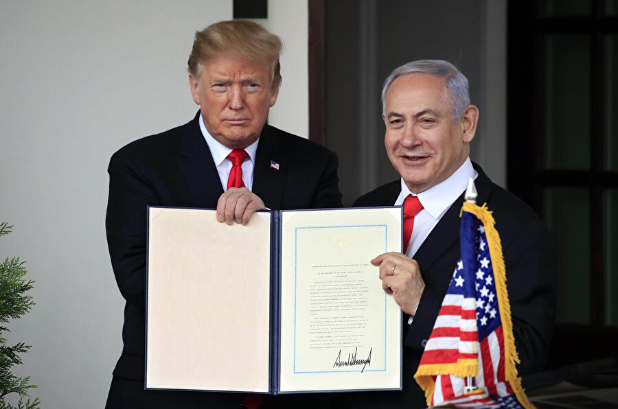 İsrail Başbakanı Binyamin Netanyahu, ABD Başkanı Donald Trump'ın 'Yüzyılın Anlaşması'