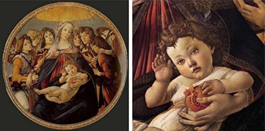 Sandro Botticelli’nin tahminen 1487 yılında yaptığı “Narlı Meryem” eseri