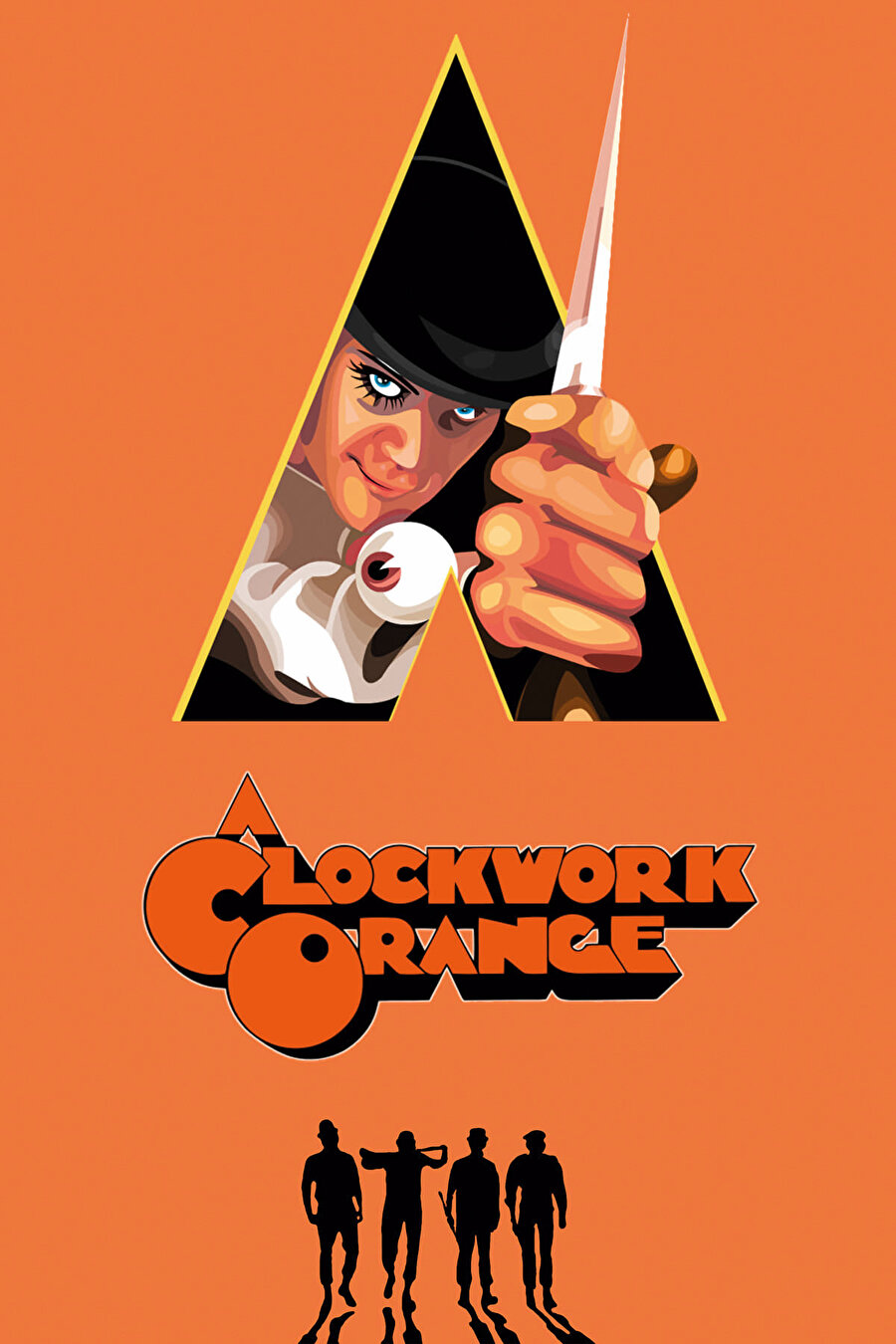 Otomatik Portakal (Clockwork Orange) filminin afişi...