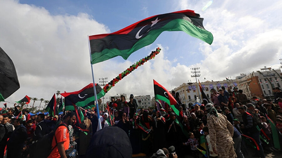 Muammer Kaddafi'nin 42 yıl boyunca demir yumrukla yönettiği Libya'da devrimin 9'uncu yılı kutlamaları.