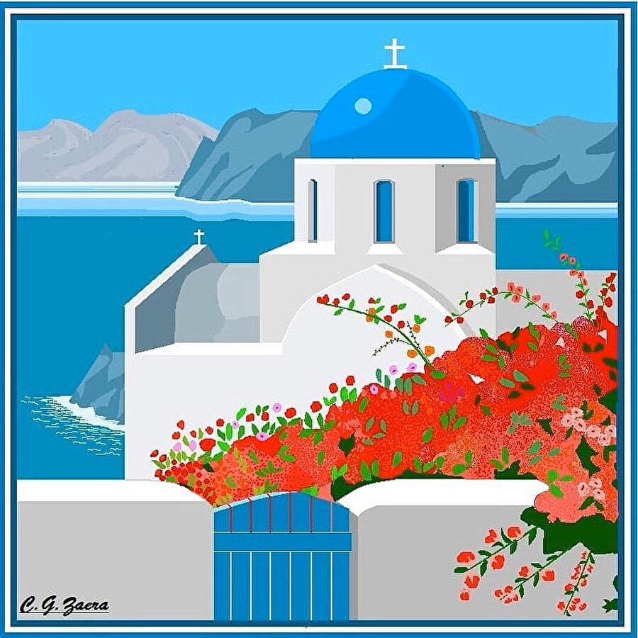 Microsoft Paint'te farklı bir boyut getiren Concha García Zaera 🎨