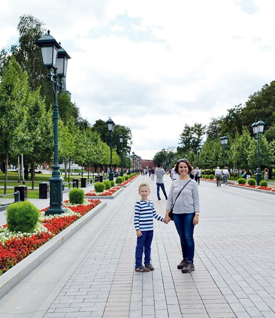 Çocukla masalsı Moskova'da