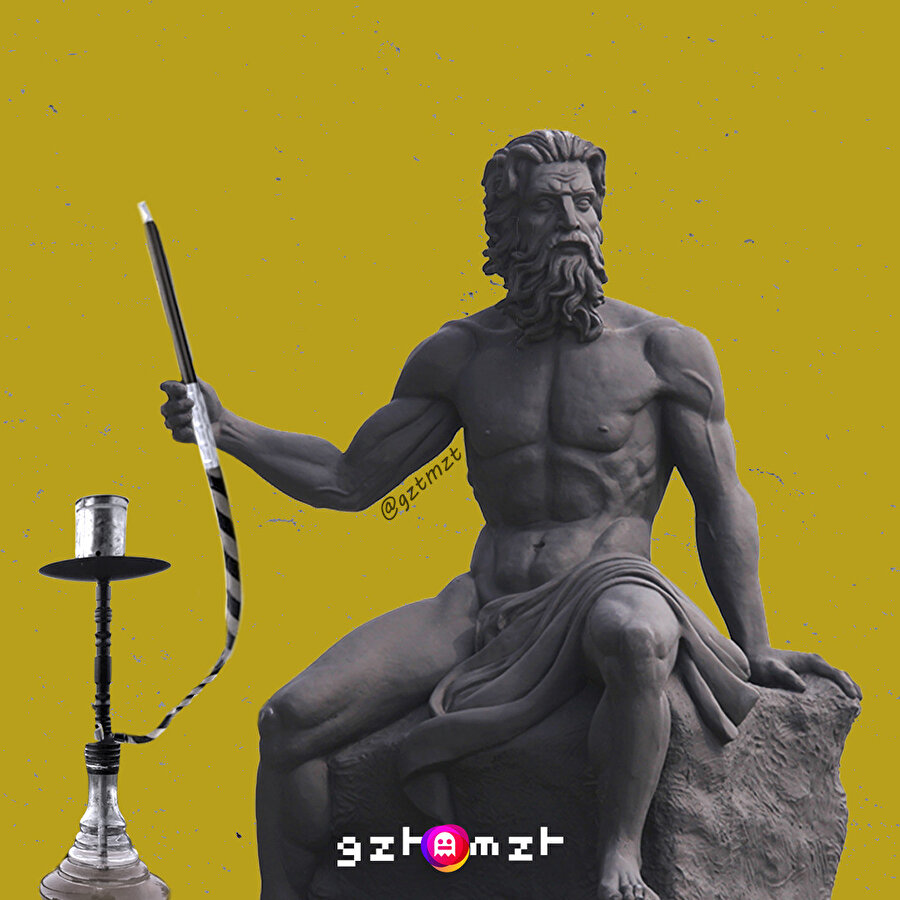 Poseidon heykeli şekil değiştirdi