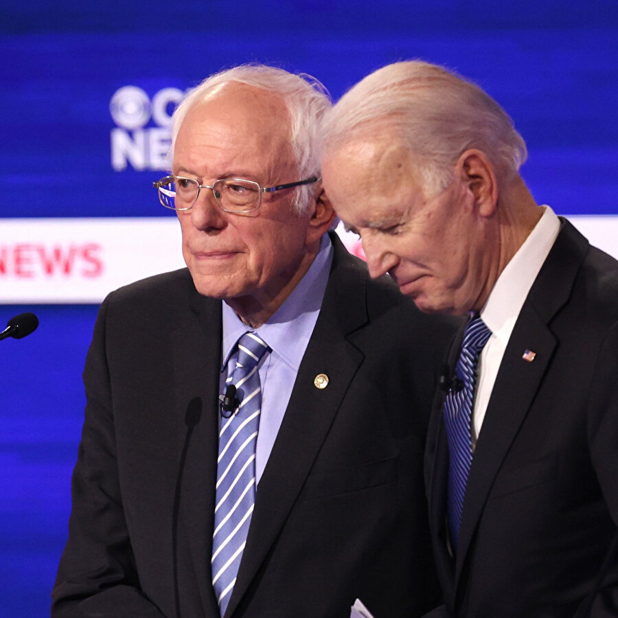 Demokrat aday adayları Bernie Sanders ve Joe Biden - Arşiv