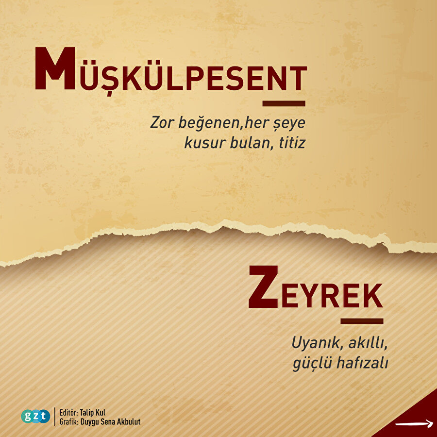 Kendini bir kelime ile anlat