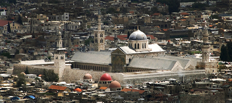 Şam'ın simgesi konumundaki Emevî Camii.