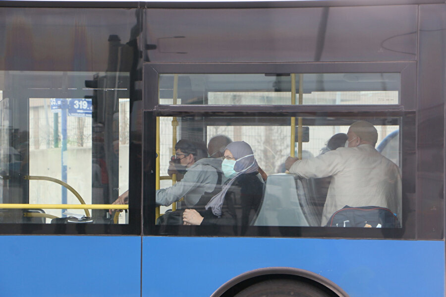 Umre dönüşü karantinaya alınmak için götürülen vatandaşlar
