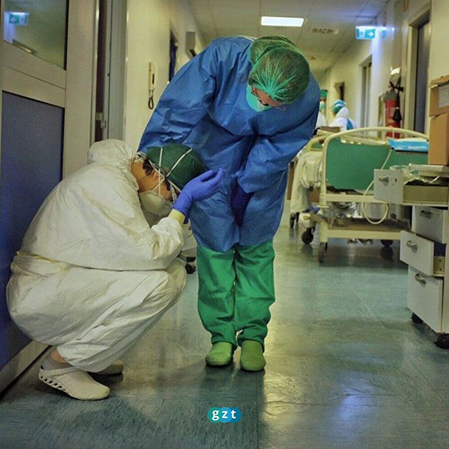 İtalyan hemşire çalıştığı hastaneyi görüntüledi