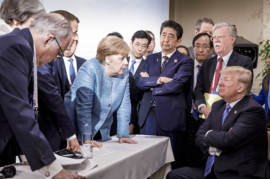 2018'deki G7 zirvesinden bir görüntü