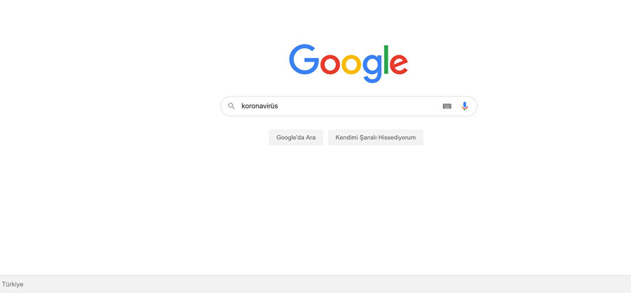 Google'da koronavirüs ile ilgili aramalar arttı