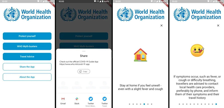 Dünya Sağlık Örgütü'nün yeni mobil uygulaması üzerinden Koronavirüs hakkında kapsamlı bilgiler verilecek. 