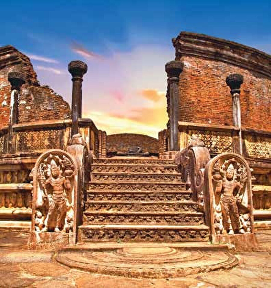 Unesco Dünya Kültür Mirası listesinde yer alan Polonnaruwa.