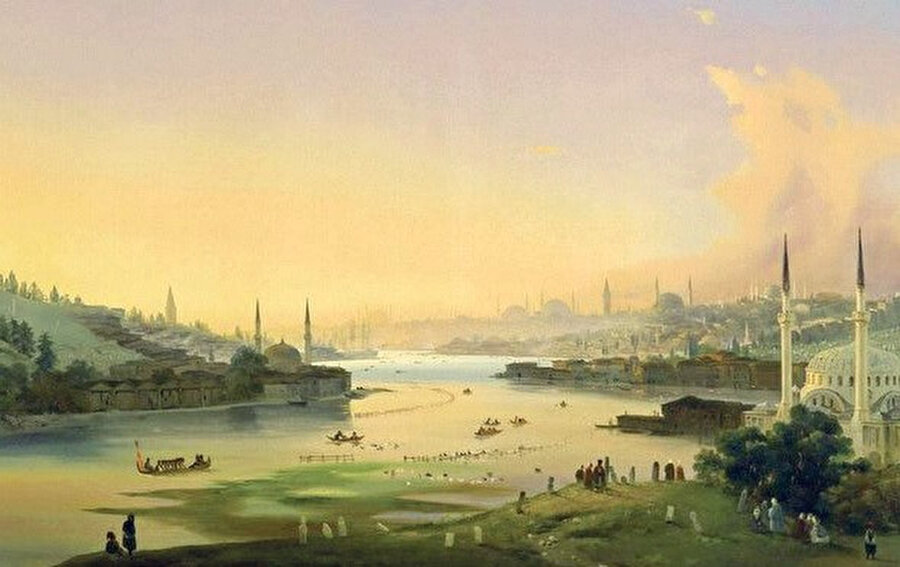 Osmanlı'da, İstanbul'un o eşsiz manzarası.