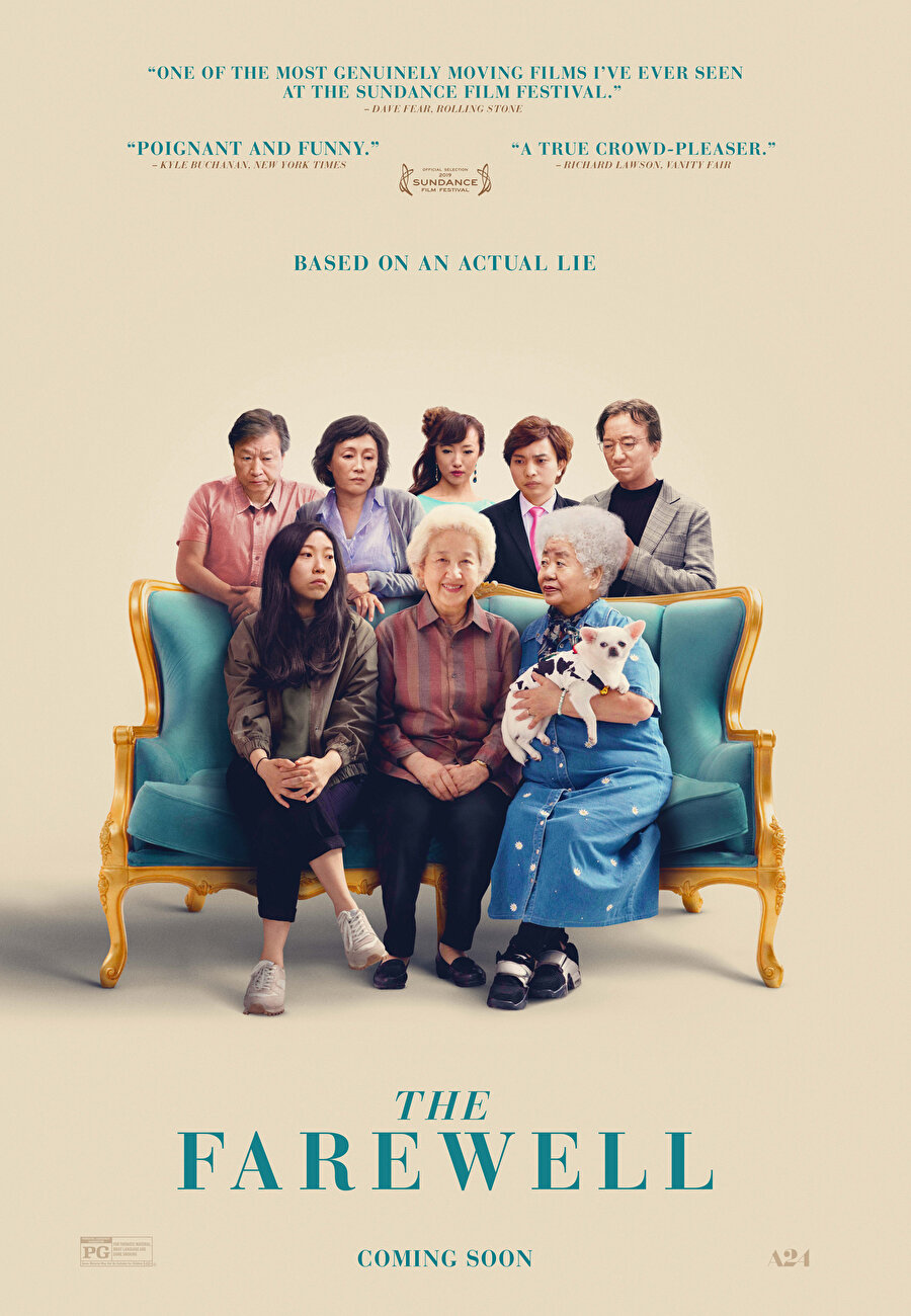 Büyükannelerinin hastalığının ciddiyetini öğrenen aile, o hayattayken bütün aileyi bir araya getirmek için bir düğün organize eder. Trajik hikâyeyi mizahi bir üslupla anlatan filmin prömiyeri Sundance Film Festivali’nde yapıldı. Vizyon tarihi: 24 Ocak 2020