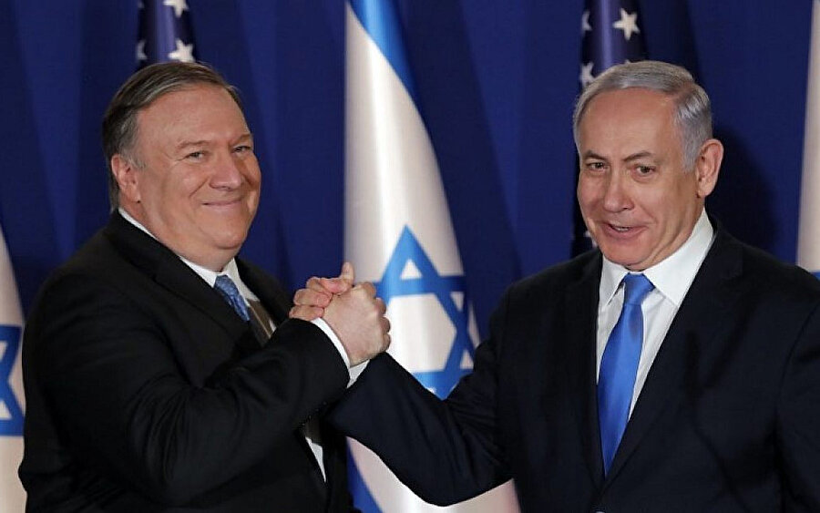 ABD Dışişleri Bakanı Pompeo ve İsrail Başbakanı Netanyahu (Arşiv)