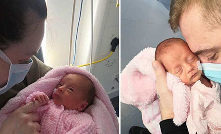 İskoçya'da prematüre bebek virüsü yendi