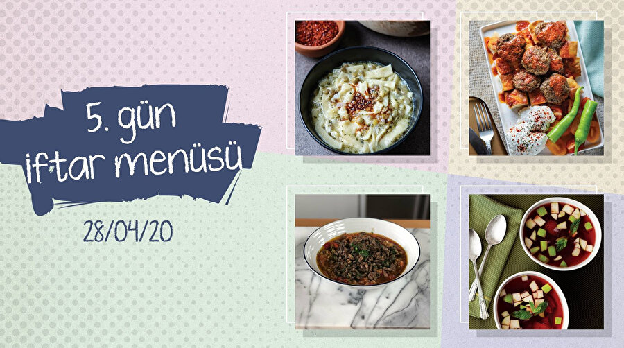 5.Gün iftar menüsü: Pideli köfte ile damaklarda şenlik