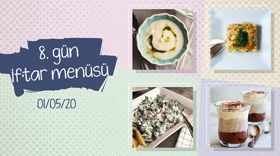 8.Gün iftar menüsü: Gecenin yıldızı krep bohça kebabı